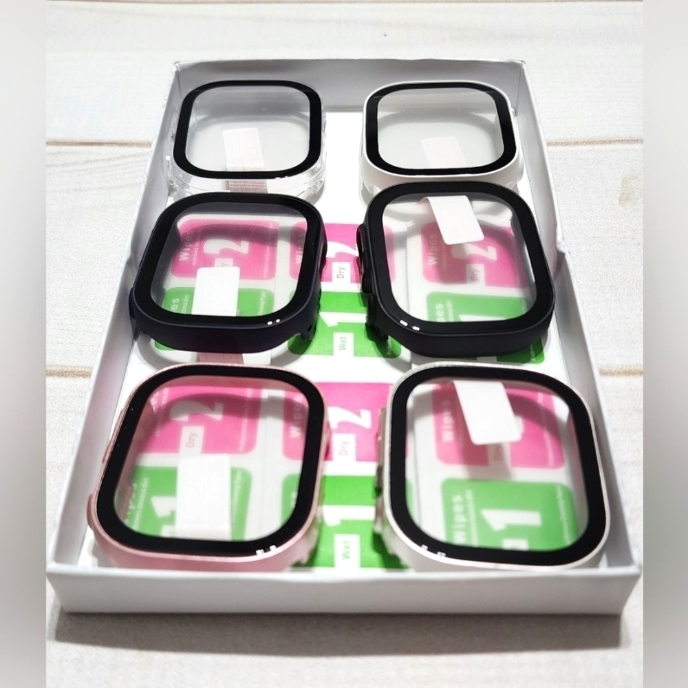6 Pack Case for Apple Watch Series Ultra 49mm Screen Protector - New In Box